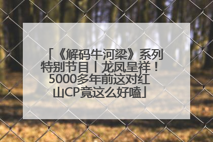 《解码牛河梁》系列特别节目丨龙凤呈祥！5000多年前这对红山CP竟这么好嗑