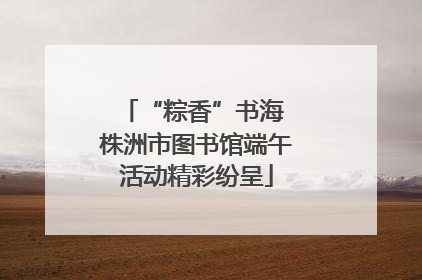 “粽香”书海 株洲市图书馆端午活动精彩纷呈