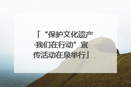 “保护文化遗产·我们在行动”宣传活动在泉举行
