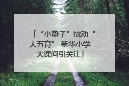 “小垫子”撬动“大五育” 新华小学大课间引关注