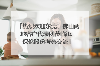 热烈欢迎东莞、佛山两地客户代表团莅临itc保伦股份考察交流