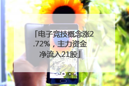 电子竞技概念涨2.72%，主力资金净流入21股