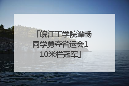 皖江工学院谭畅同学勇夺省运会110米栏冠军