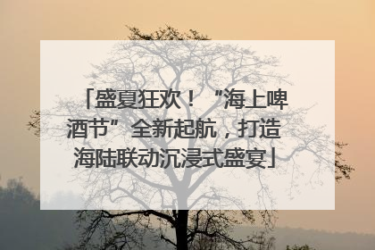 盛夏狂欢！“海上啤酒节”全新起航，打造海陆联动沉浸式盛宴