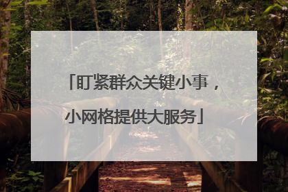 盯紧群众关键小事，小网格提供大服务