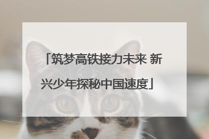 筑梦高铁接力未来 新兴少年探秘中国速度