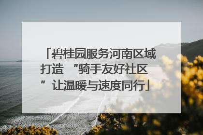 碧桂园服务河南区域打造 “骑手友好社区”让温暖与速度同行