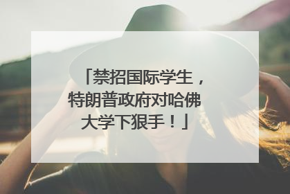 禁招国际学生，特朗普政府对哈佛大学下狠手！