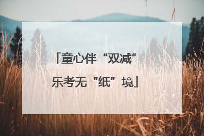 童心伴“双减” 乐考无“纸”境