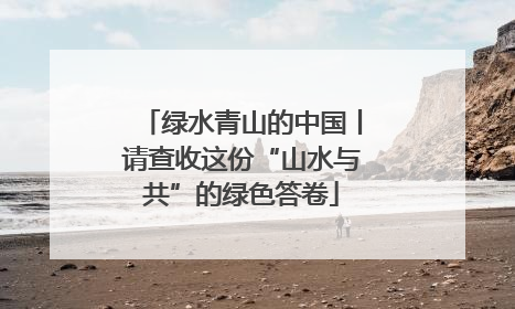 绿水青山的中国丨请查收这份“山水与共”的绿色答卷