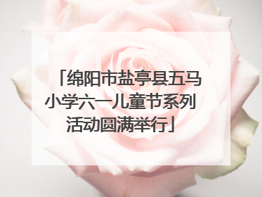 绵阳市盐亭县五马小学六一儿童节系列活动圆满举行