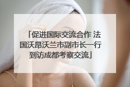 促进国际交流合作 法国沃昂沃兰市副市长一行到访成都考察交流