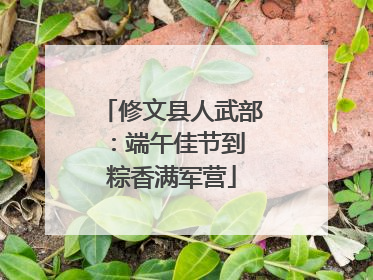 修文县人武部：端午佳节到 粽香满军营