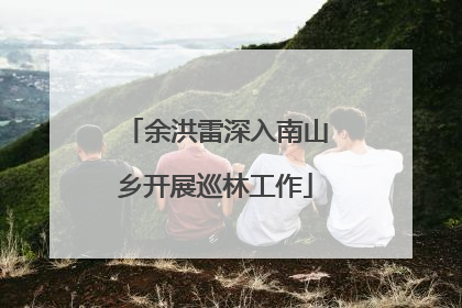 余洪雷深入南山乡开展巡林工作