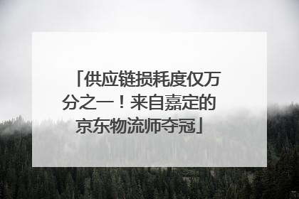 供应链损耗度仅万分之一！来自嘉定的京东物流师夺冠