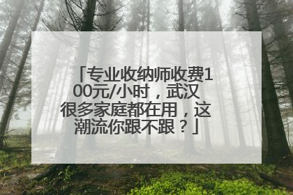 专业收纳师收费100元/小时，武汉很多家庭都在用，这潮流你跟不跟？