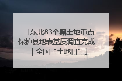 东北83个黑土地重点保护县地表基质调查完成｜全国“土地日”