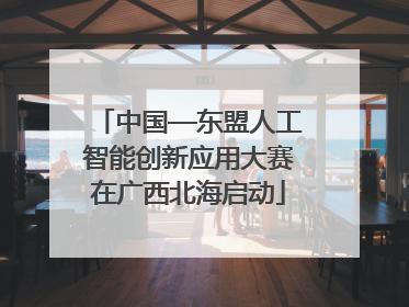 中国—东盟人工智能创新应用大赛在广西北海启动