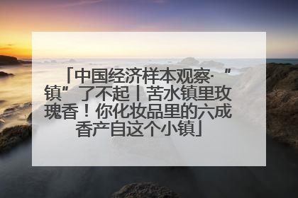 中国经济样本观察·“镇”了不起丨苦水镇里玫瑰香！你化妆品里的六成香产自这个小镇