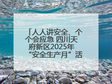 人人讲安全、个个会应急 四川天府新区2025年“安全生产月”活动启动