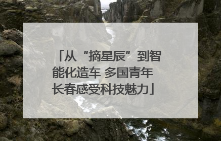 从“摘星辰”到智能化造车 多国青年长春感受科技魅力