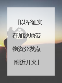 以军证实在加沙地带物资分发点附近开火