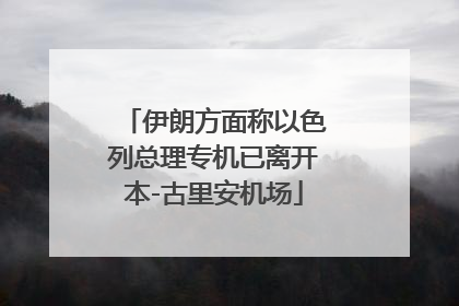 伊朗方面称以色列总理专机已离开本-古里安机场