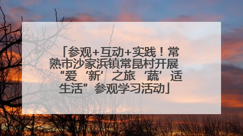 参观+互动+实践！常熟市沙家浜镇常昆村开展“爱‘新’之旅‘蔬’适生活”参观学习活动