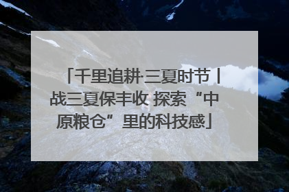 千里追耕·三夏时节丨战三夏保丰收 探索“中原粮仓”里的科技感