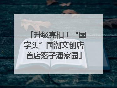 升级亮相！“国字头”国潮文创店首店落子潘家园