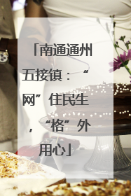 南通通州五接镇：“网”住民生，“格”外用心