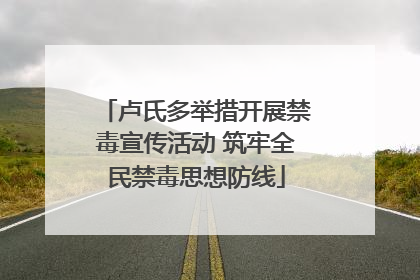 卢氏多举措开展禁毒宣传活动 筑牢全民禁毒思想防线