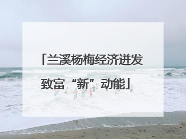 兰溪杨梅经济迸发致富“新”动能
