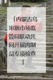 内蒙古乌审旗市场监管局联动共同开展肉制品专项检查