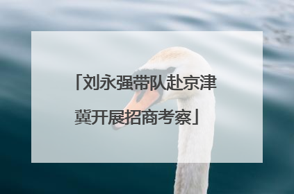 刘永强带队赴京津冀开展招商考察