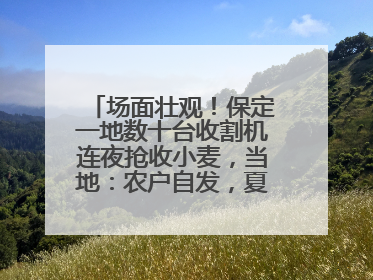 场面壮观！保定一地数十台收割机连夜抢收小麦，当地：农户自发，夏收工作基本完成