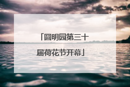 圆明园第三十届荷花节开幕