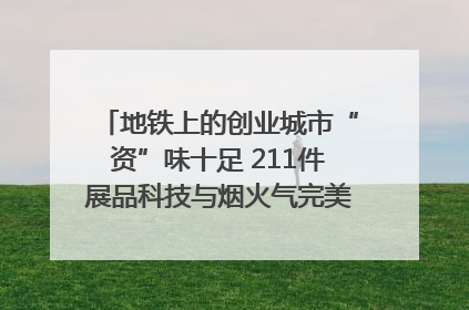 地铁上的创业城市“资”味十足 211件展品科技与烟火气完美融合｜西博视界