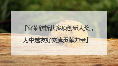 富莱欣斩获多项创新大奖，为中越友好交流贡献力量