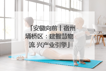 安徽向前丨宿州埇桥区：建智慧物流 兴产业引擎