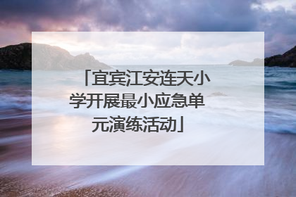 宜宾江安连天小学开展最小应急单元演练活动