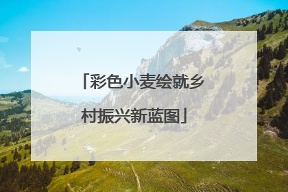 彩色小麦绘就乡村振兴新蓝图