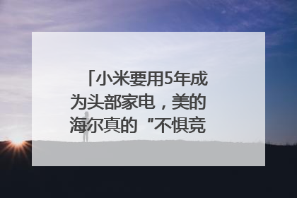 小米要用5年成为头部家电，美的海尔真的“不惧竞争”？｜热财经