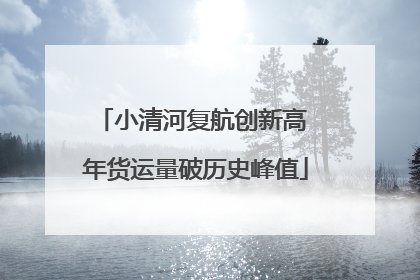 小清河复航创新高 年货运量破历史峰值