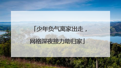 少年负气离家出走，网格深夜接力助归家