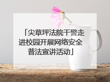 尖草坪法院干警走进校园开展网络安全普法宣讲活动