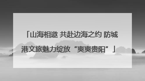 山海相邀 共赴边海之约 防城港文旅魅力绽放“爽爽贵阳”