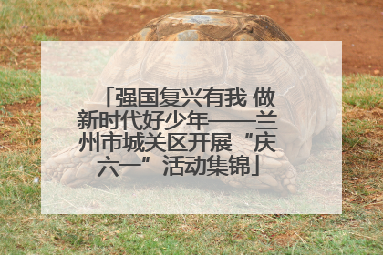 强国复兴有我 做新时代好少年——兰州市城关区开展“庆六一”活动集锦