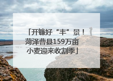 开镰好“丰”景！菏泽曹县159万亩小麦迎来收割季