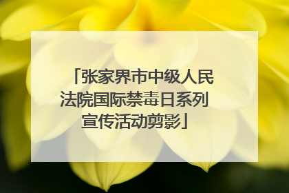 张家界市中级人民法院国际禁毒日系列宣传活动剪影